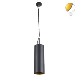 Lámpara de suspender AUVA III - 1 luz E27 - Acabado negro