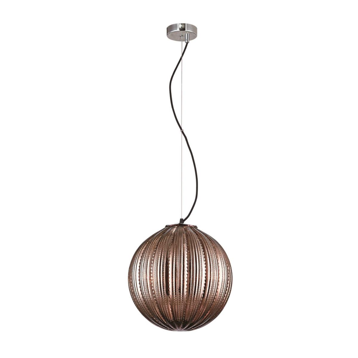 Lámpara de suspender PROCION - 1 luz E27 - Acabado cristal cobre