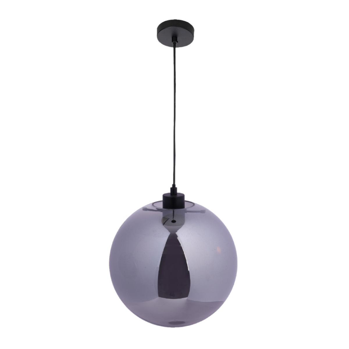 Lámpara de suspender ARIETTIS - 1 luz E27 - Acabado cristal humo
