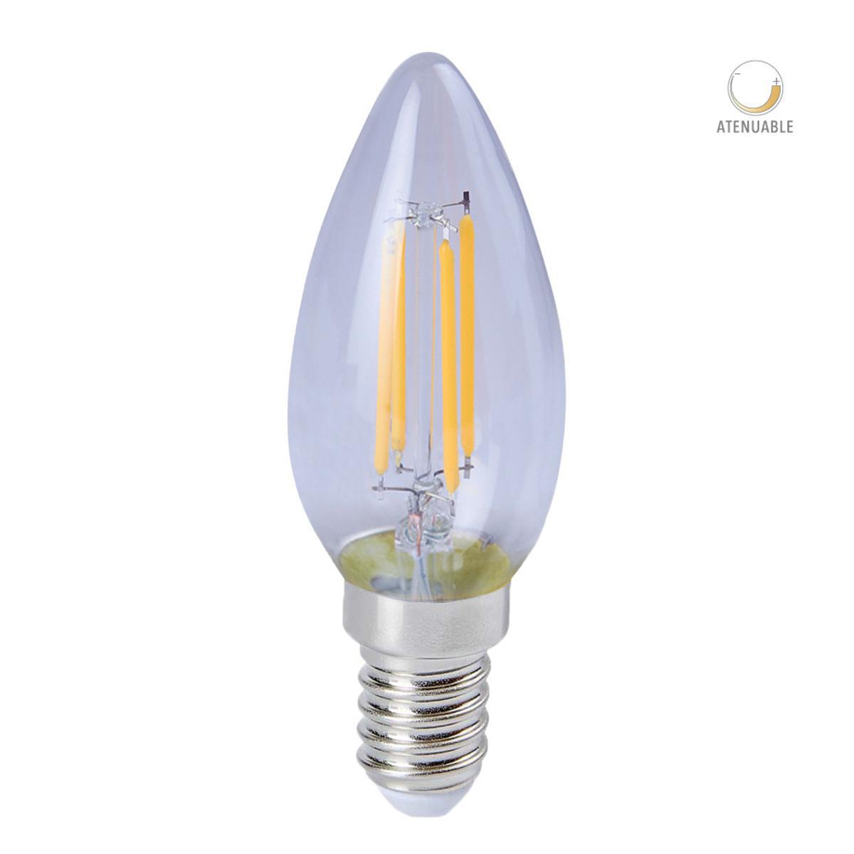 Bombilla torpedo LED de filamento - Dimeable - 4.5W - Luz cálida