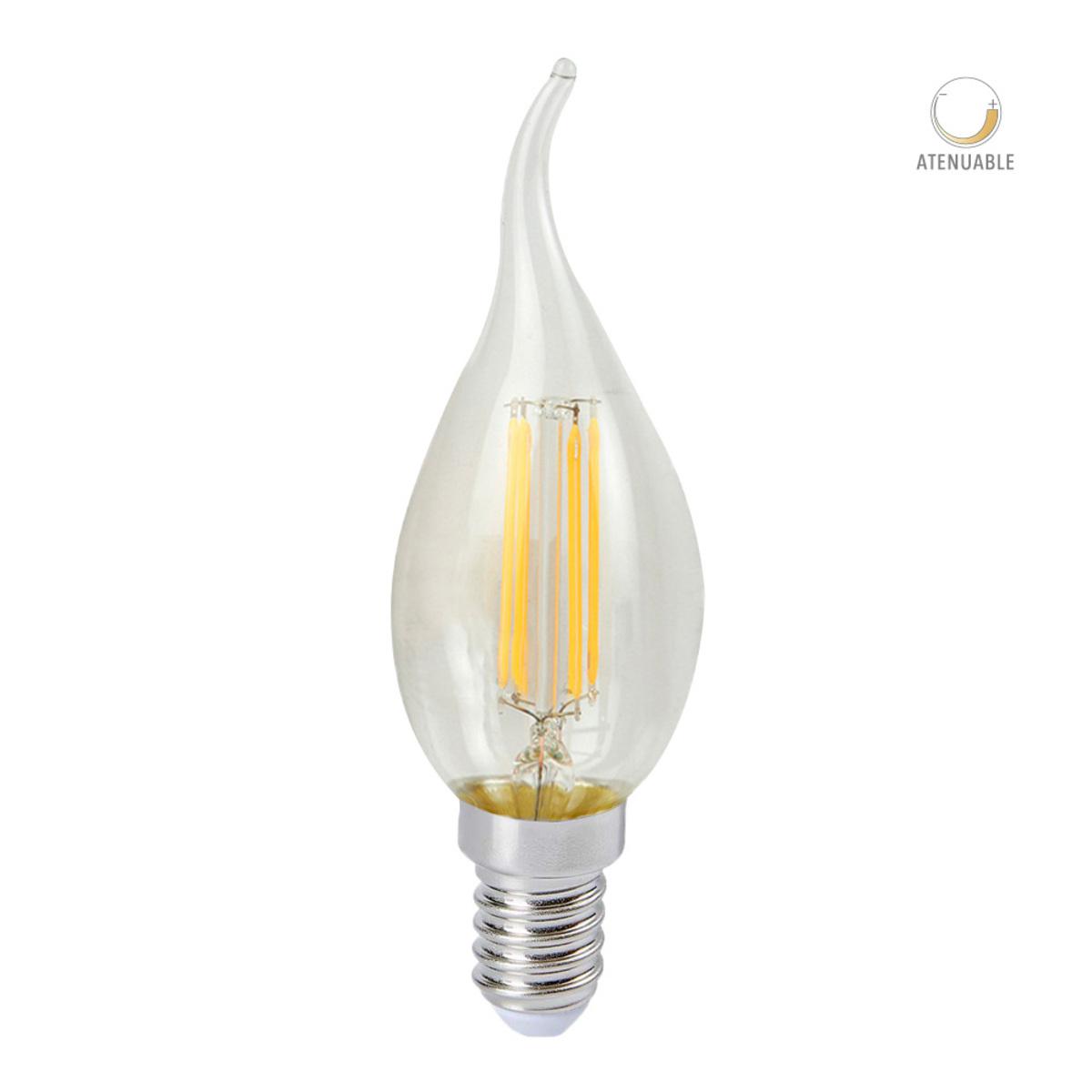 Bombilla flama LED de filamento - Dimeable - 4.5W - Luz cálida