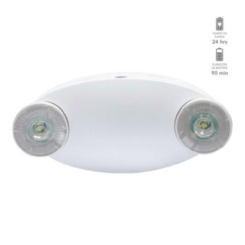 Luminaria de emergencia - LED integrado - 4W - cabezas dirigibles