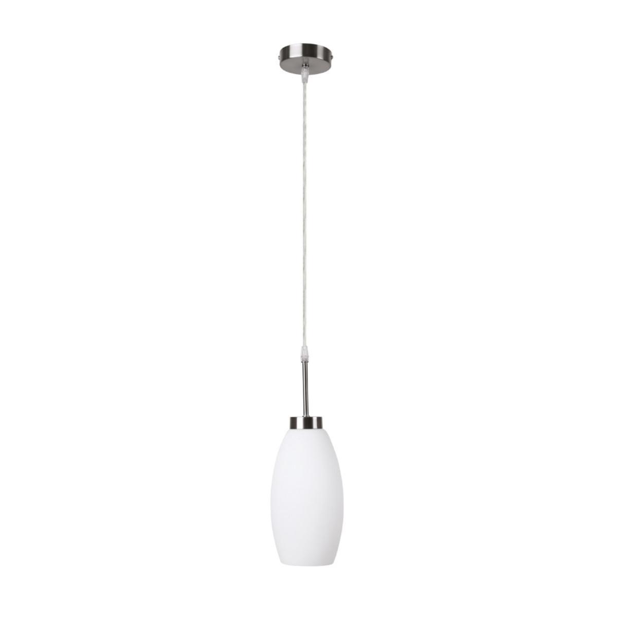 Lámpara de suspender MARUK - 1 luz E27 - Acabado cristal opalino