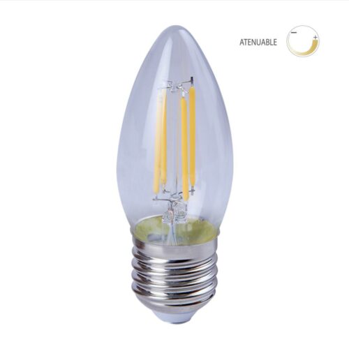 Bombilla torpedo LED de filamento - Dimeable - 4.5W - Luz cálida