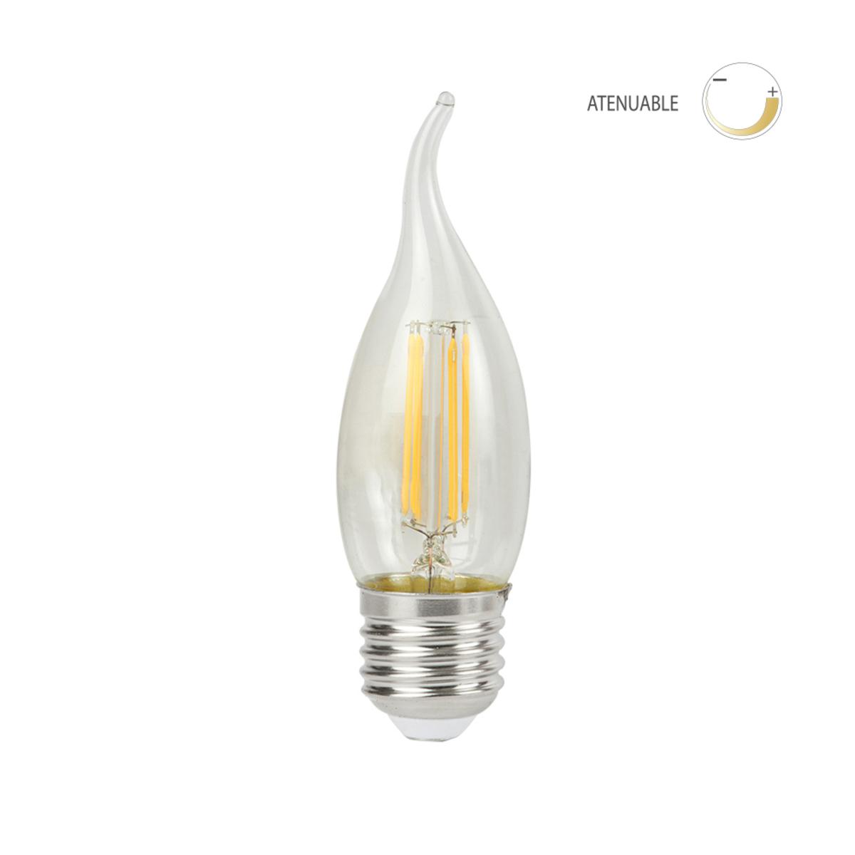Bombilla flama LED de filamento - Dimeable - 4.5W - Luz cálida