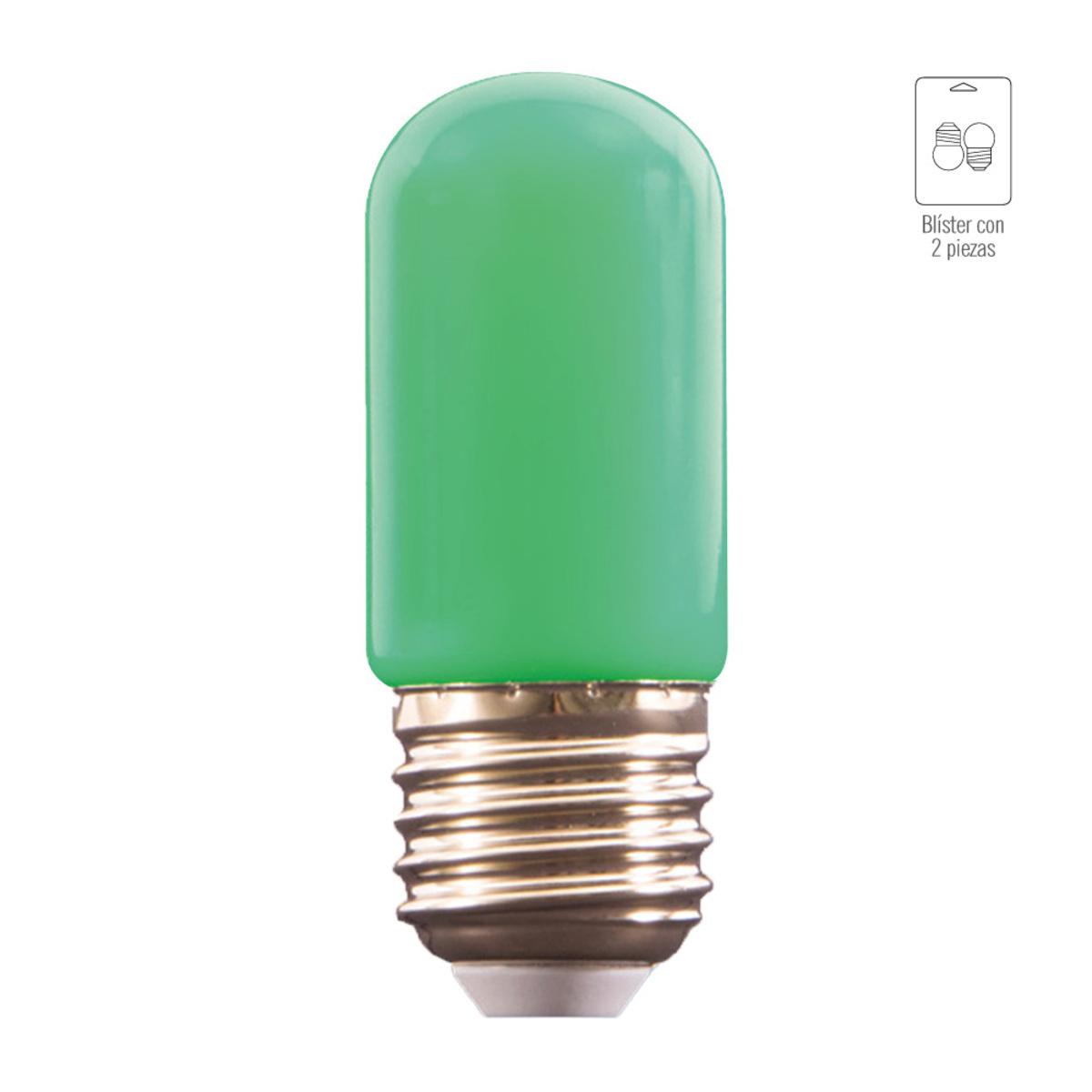 Bombillo LED T30 - 1W - Verde