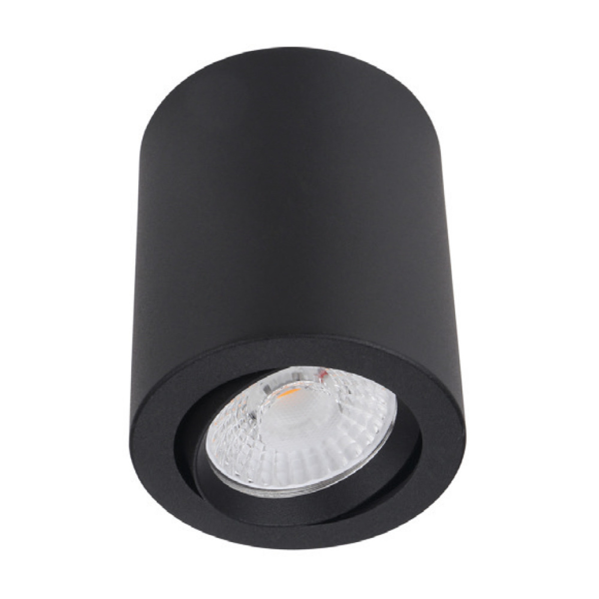 Cilindro de sobreponer LED dirigible - 10W - Acabado negro - Luz cálida