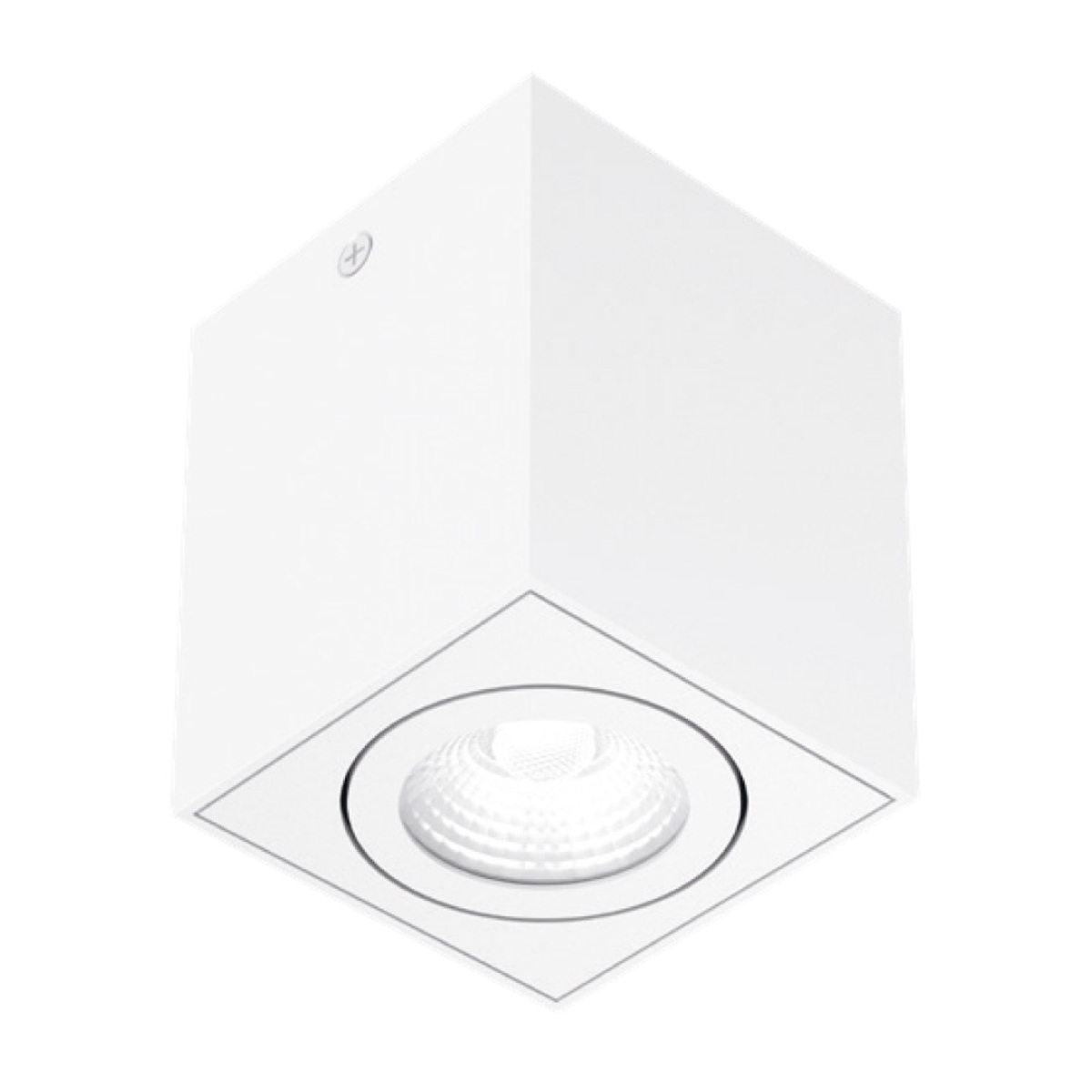 Cubo de sobreponer LED - 10W - Acabado blanco - Luz cálida