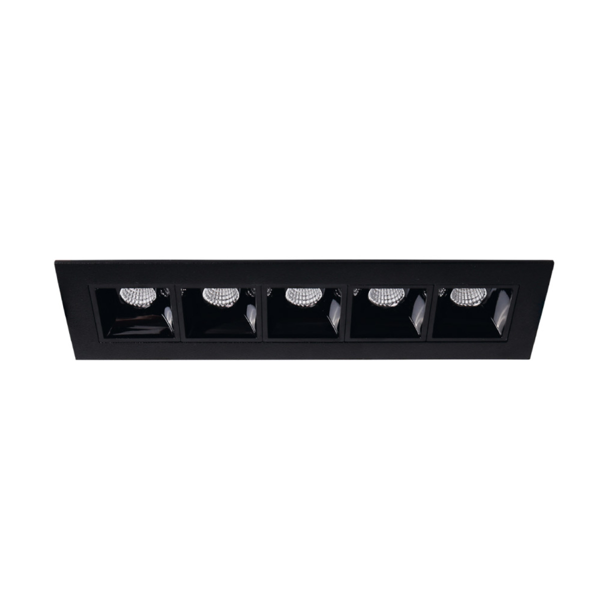 Ojo de buey empotrable LED - 17W - Acabado negro - Luz cálida