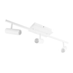 Reflector de sobreponer LED dirigible triple - 18W - Acabado blanco - Luz cálida