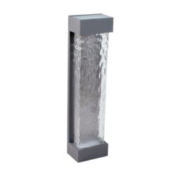 Lámpara de pared exterior - LED Integrado - 24W - Luz cálida - Acabado gris