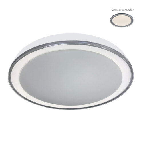 Plafón LED de sobreponer - 24W - Acabado blanco - Luz fría