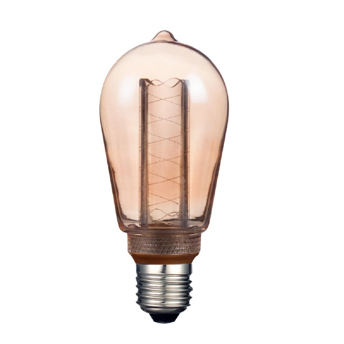 Bombilla LED Vintage ST64 - Dimeable - 3W - Luz ámbar