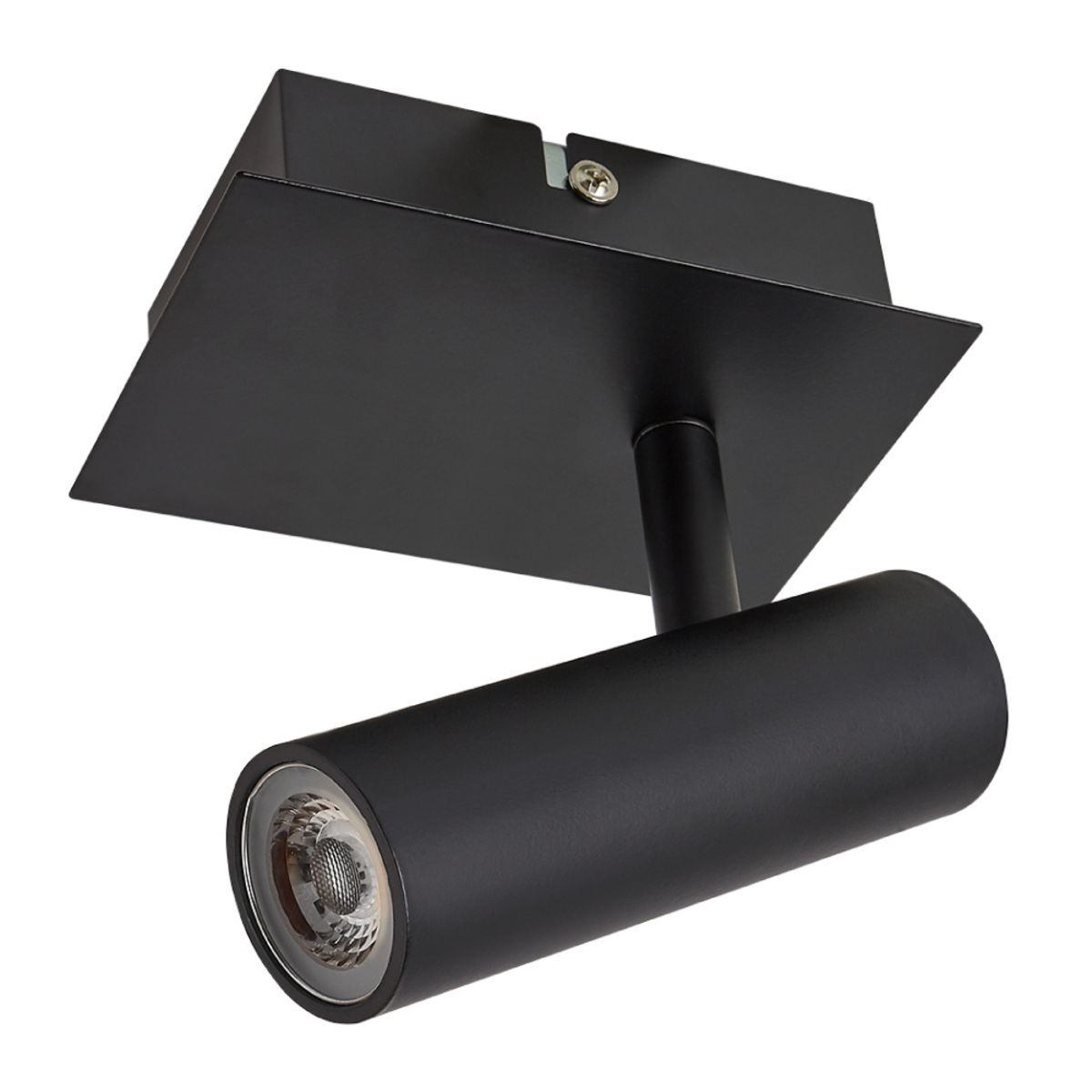 Reflector de sobreponer dirigible LED - 6W - Acabado negro - Luz cálida