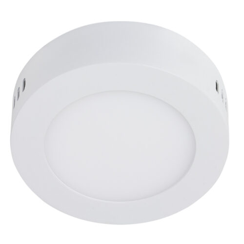 Plafón LED de sobreponer - 6W - Acabado blanco - Luz fría