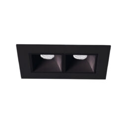 Ojo de buey empotrable LED - 6W - Acabado negro - Luz cálida