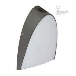 Lámpara de pared exterior - LED Integrado - 16W - Luz cálida - Acabado gris