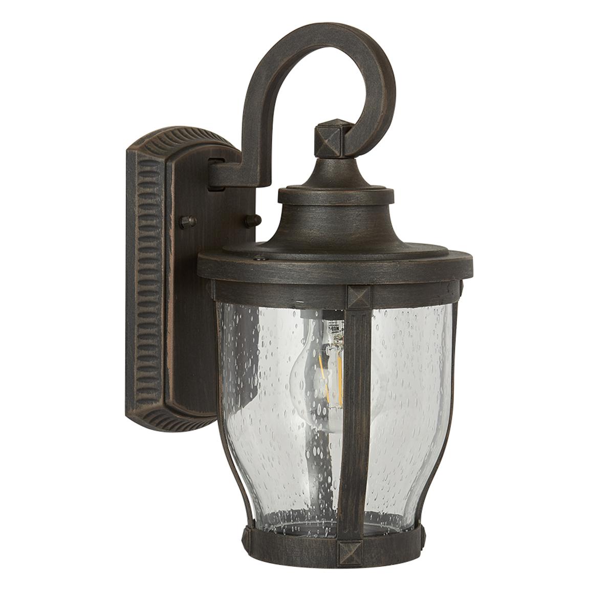 Farol de pared - Para 1 luz E27 - Acabado bronce antiguo