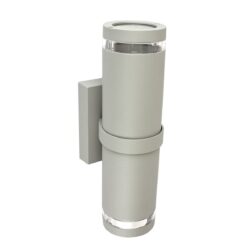 Lámpara de pared exterior - Para 2 luces E27 - Acabado satinado