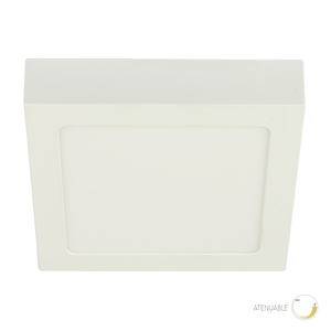 Plafón LED de sobreponer - 12W - Acabado blanco - Luz templada