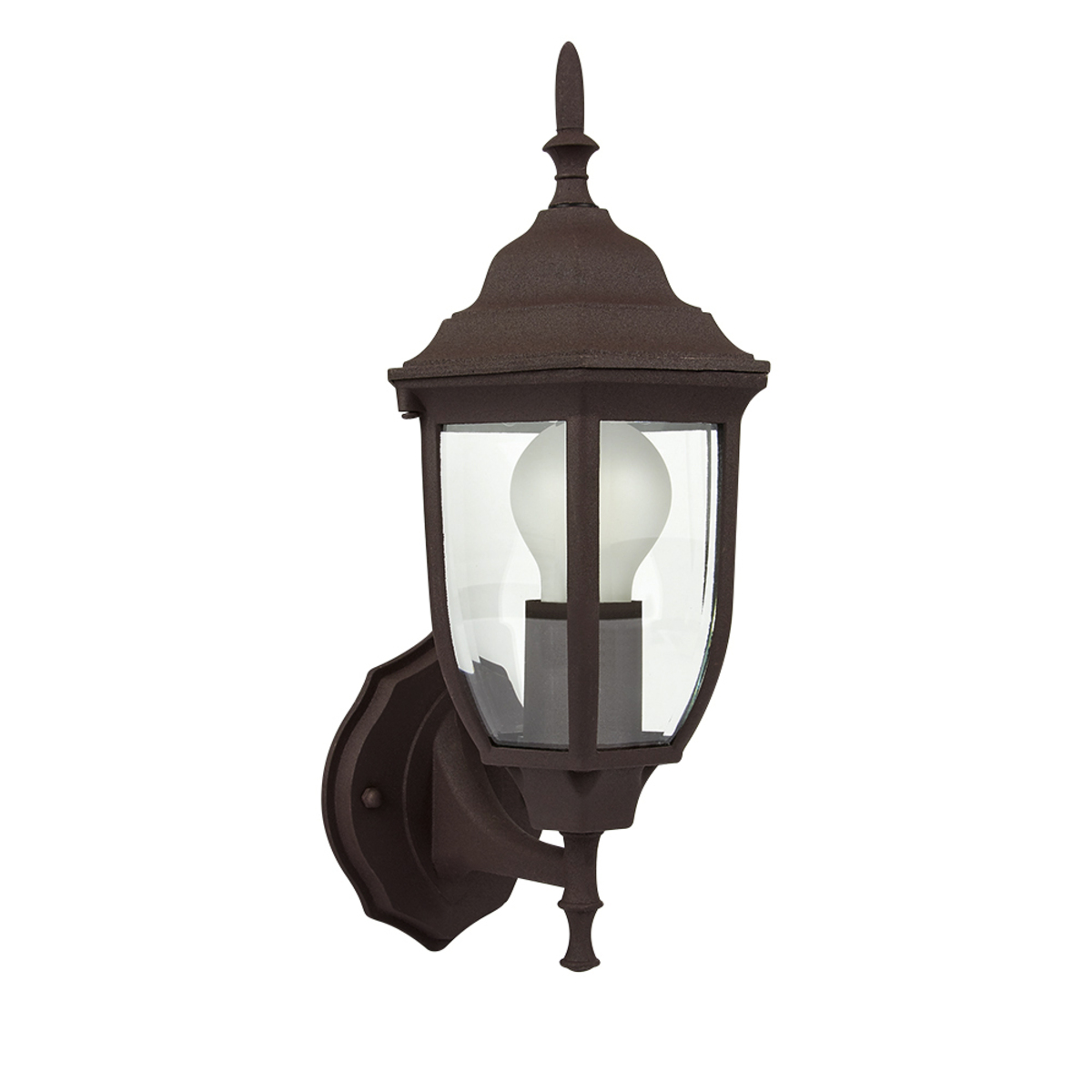 Farol de pared - Para Para 1 luz E27 - Acabado café