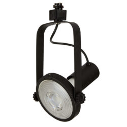 Lámpara de riel para bombillo reflector LED PAR38 - Acabado negro