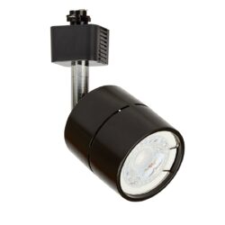 Lámpara de riel para bombillo LED GU10 - Acabado negro