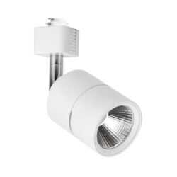 Lámpara de riel con LED integrado - 12W - Acabado blanco - Luz cálida