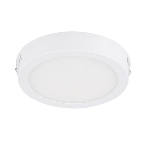 Plafón LED de sobreponer - 12W - Acabado blanco - Luz fría