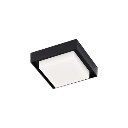Plafón LED de sobreponer - 15W - Acabado negro - Luz cálida