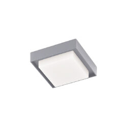 Plafón LED de sobreponer - 15W - Acabado gris - Luz fría