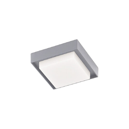 Plafón LED de sobreponer - 15W - Acabado gris - Luz fría