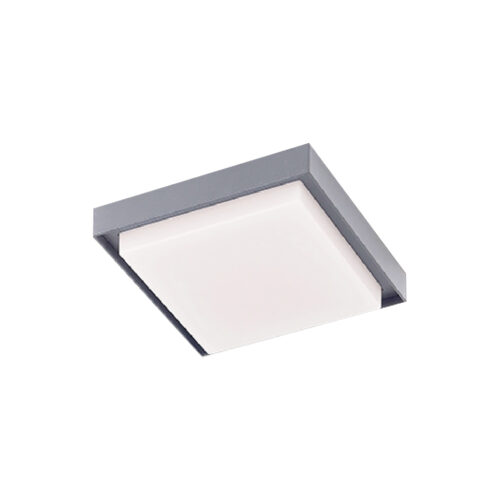 Plafón LED de sobreponer - 24W - Acabado gris - Luz cálida