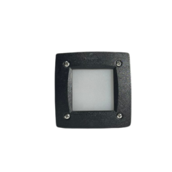 Lámpara para empotrar en pared de exterior – Con 1 luz GX53 – Kelvin seleccionable - Acabado negro