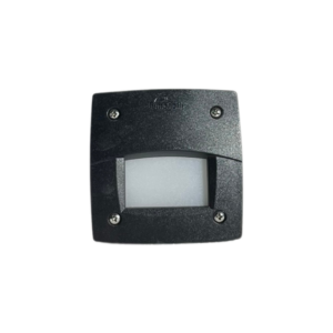 Lámpara para empotrar en pared de exterior – Con 1 luz GX53 – Kelvin seleccionable - Acabado negro