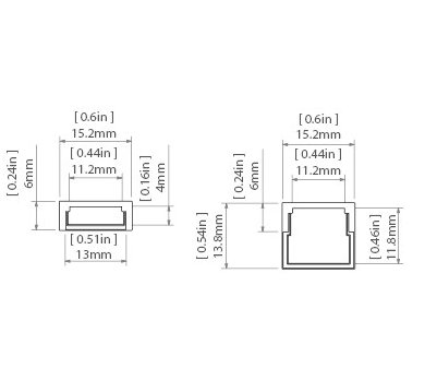 Dimensiones MICRO-ALU MICRO ALU dim