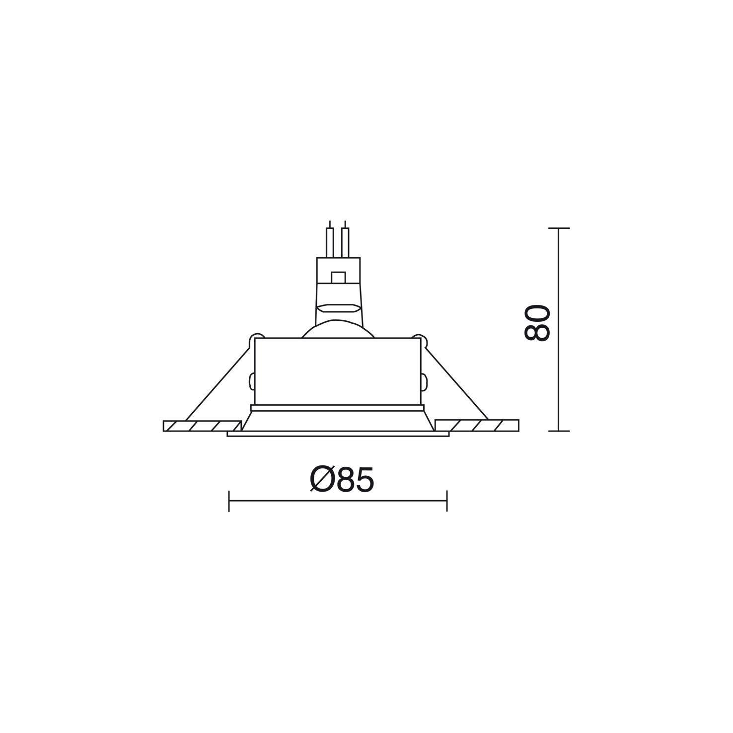 Ojo De Buey - Para 1 Lámpara GU10 - Orientable