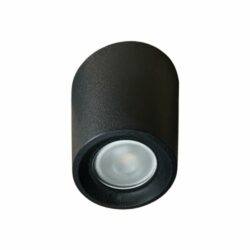 Lámpara cilindro de sobreponer - interior/exterior – para 1 lámpara GU10 – Acabado negro