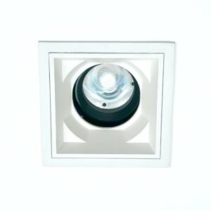 Ojo de buey - 89x89mm – Para 1 lámpara GU10 o módulo – Ajustable
