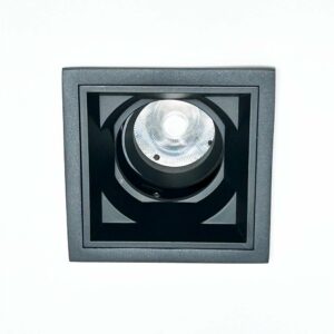 Ojo de buey - 89x89mm – Para 1 lámpara GU10 o módulo – Ajustable