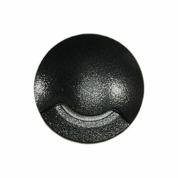 Lámpara para empotrar en pared/piso de exterior – Con 1 luz G9 – Luz indicadora simple - Acabado negro