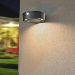 Lámpara solar - Todo en uno - 2W - Luz templada - Acabado negro