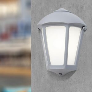 Farol de pared - Para 1 luz E27 - Acabado gris