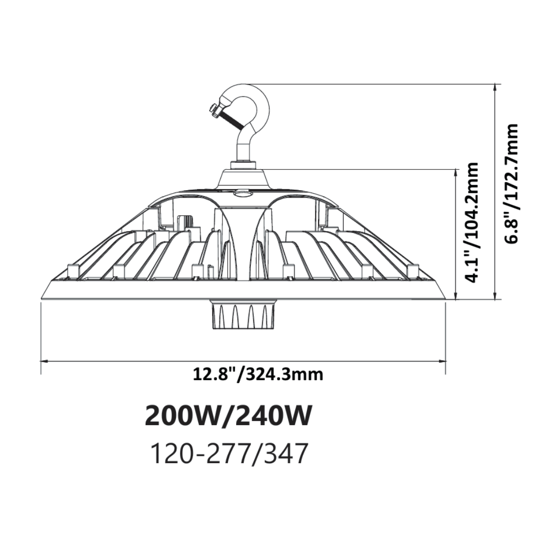 JPHBS-CPS-240W-120-277V-120D-BK-3 JPHBS CPS 240W 120 277V 120D BK 3
