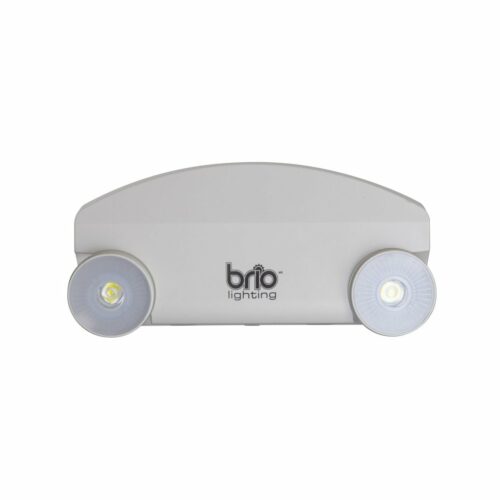 Lámpara de emergencia - LED integrado - 2W - Cabezas dirigibles