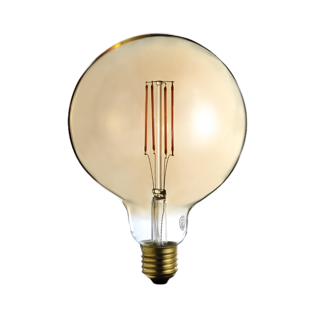 Bombilla LED Globo de Filamento - Dimeable - 4.5W - luz ámbar