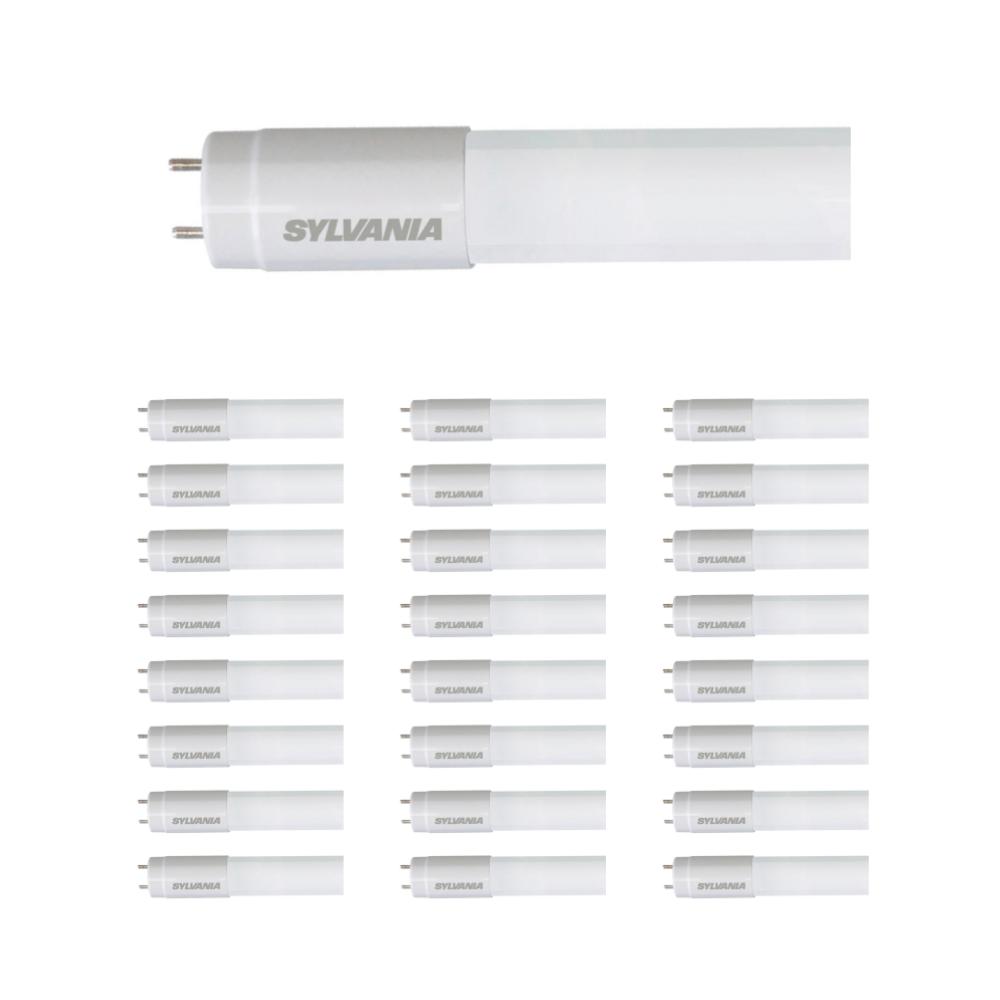 Tubo LED T8 de vidrio frost - 18W - 48" - Luz fría -  Por caja de 25