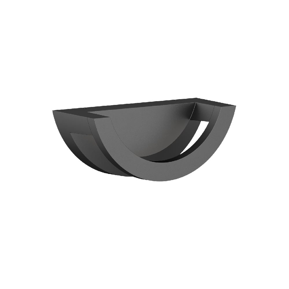Lámpara de pared exterior - LED Integrado - 10W - Luz cálida - Acabado negro