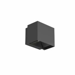 Lámpara de pared interior - LED Integrado - 10W - Luz cálida - Acabado negro