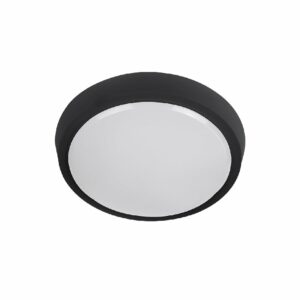 Plafón LED de sobreponer - 10W - Acabado negro - Luz fría